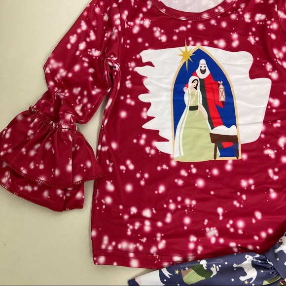 Christmas Christening Cute Pants set - Picture 6 of 6